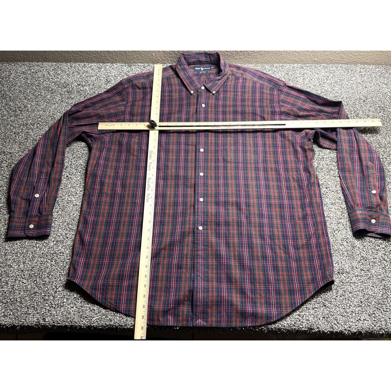 Ralph Lauren VINTAGE Ralph Lauren BIG SHIRT Mens 2XL Red Plaid Oxford Y2K Oversized Fit Button-Up Collar-Down Embroidered Logo Size US XXL / EU 58 / 5 - 6 Thumbnail