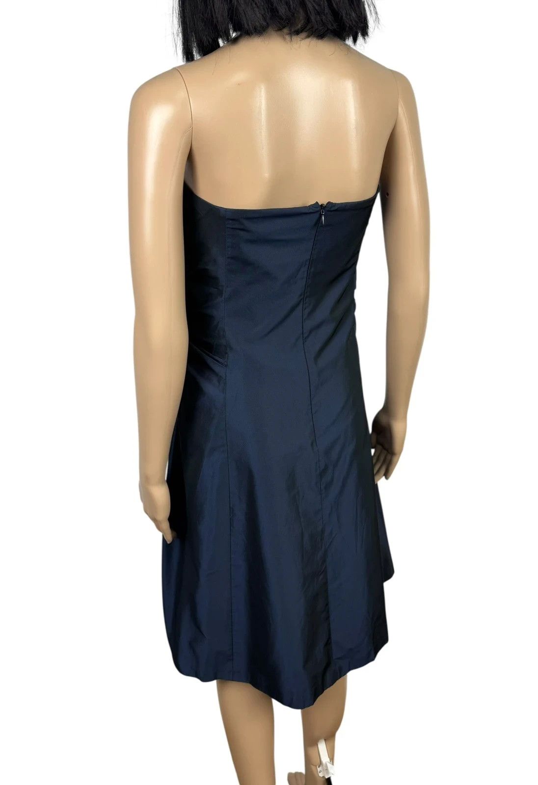 Max Mara Max Mara Pianoforte Silk Dress Strapless Draped Size L / US 10 / IT 46 - 8 Thumbnail
