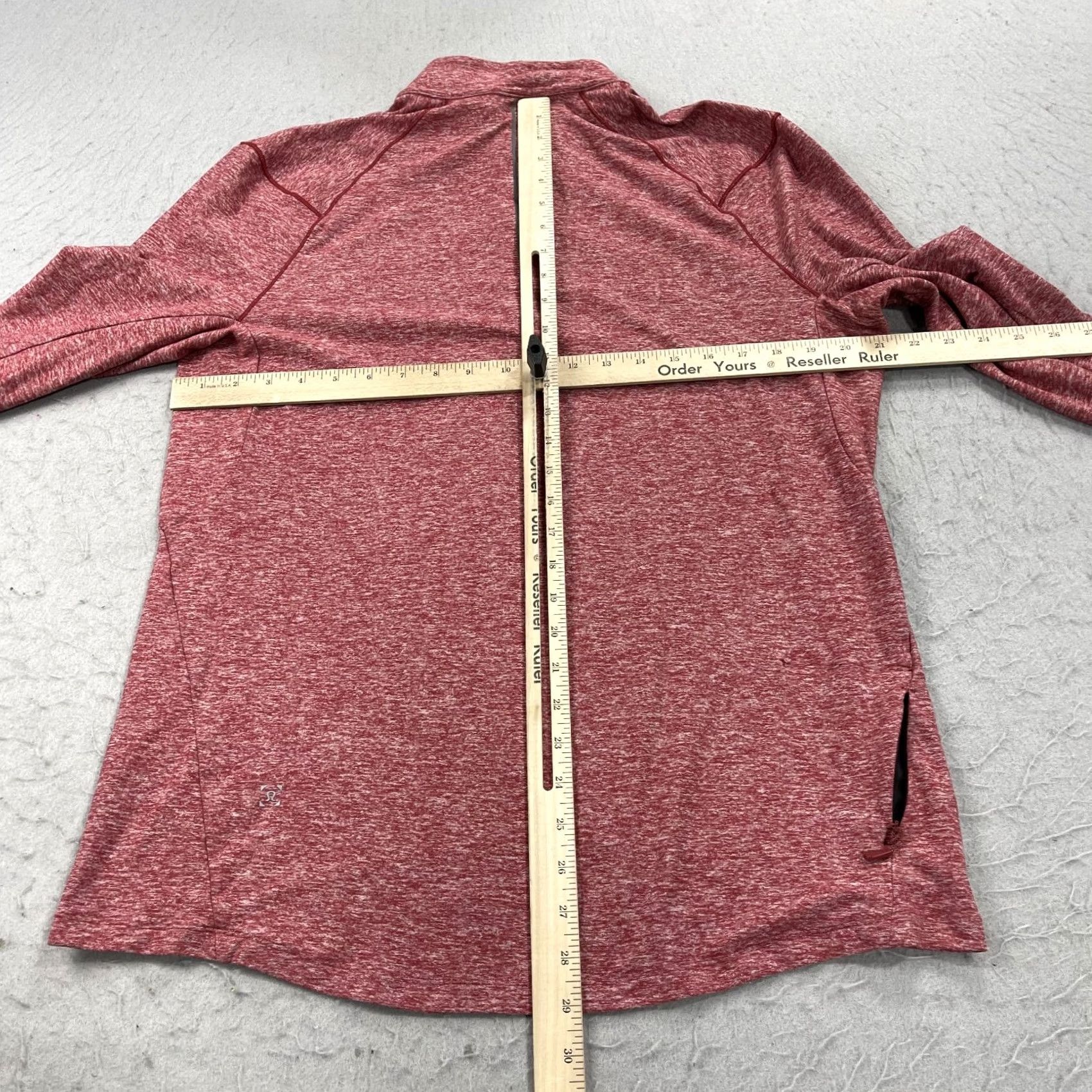 Lululemon Lululemon Jacket Mens Large Red Heather 1/4 Zip Surge Pullover Logo Activewear Shirt Size US L / EU 52-54 / 3 - 7 Thumbnail