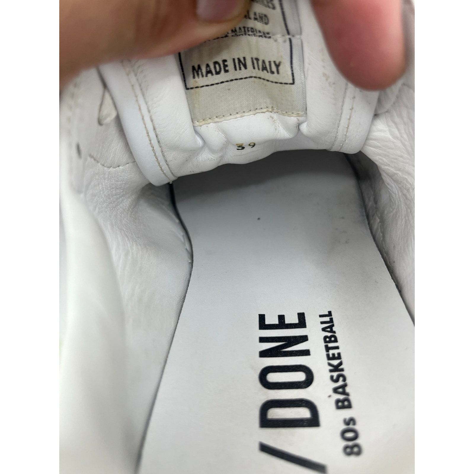 RE/DONE REDONE Sustainable Basketball Block Leather Suede Sneakers Size US 8.5 / IT 38.5 - 7 Thumbnail