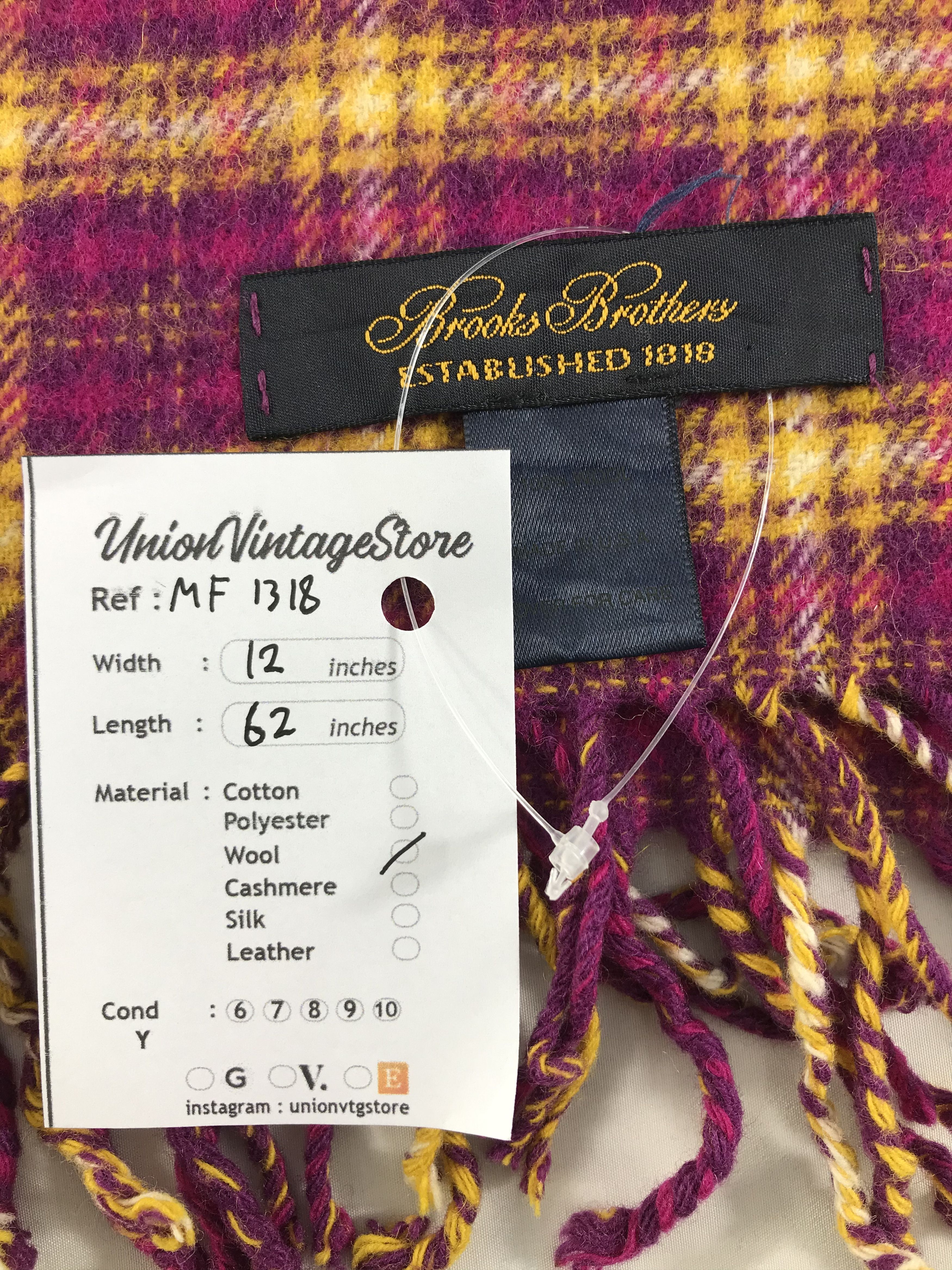 Brooks Brothers Vintage Brooks Brothers Scarf/Muffler/Neckwear MF1318 Size ONE SIZE - 4 Thumbnail