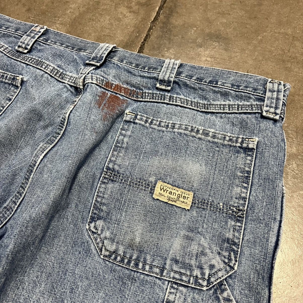 Vintage × Wrangler Vintage Y2K Wrangler Denim Carpenter Shorts Baggy Skater Size US 38 / EU 54 - 3 Thumbnail