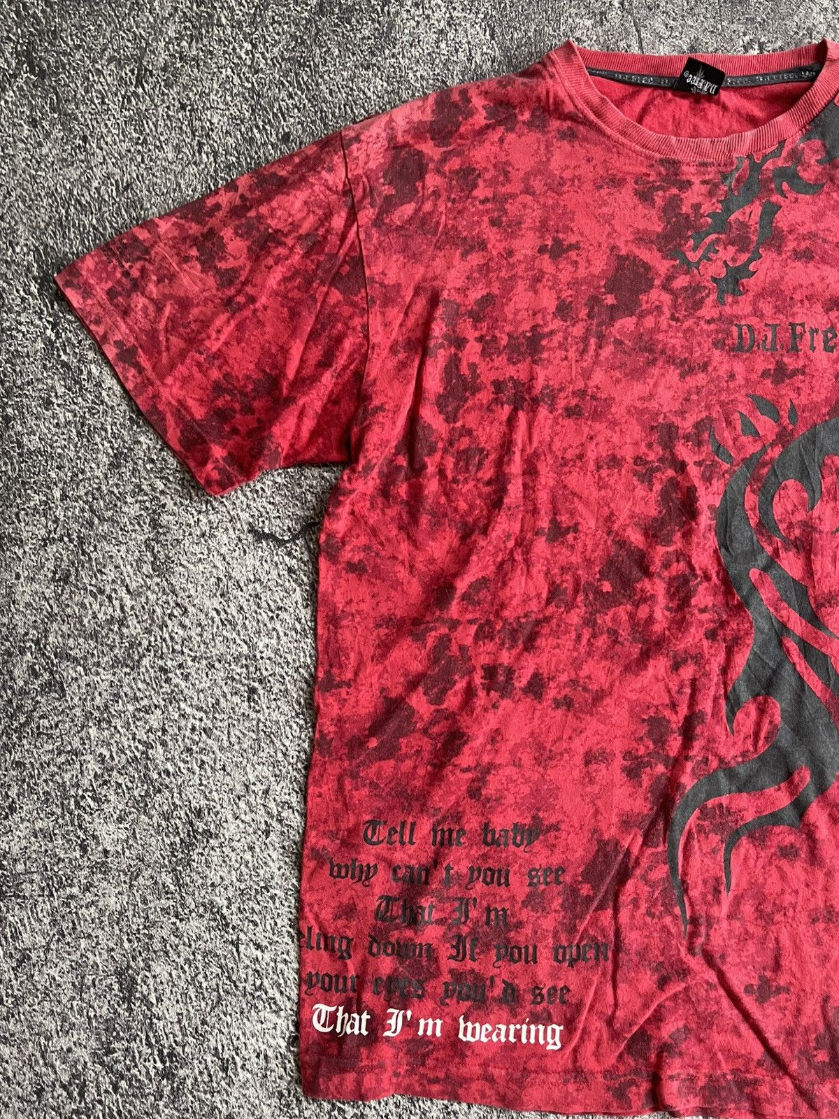 Japanese Brand Y2K DJ Free tribal ifsixwasnine style tshirt Size US L / EU 52-54 / 3 - 4 Thumbnail