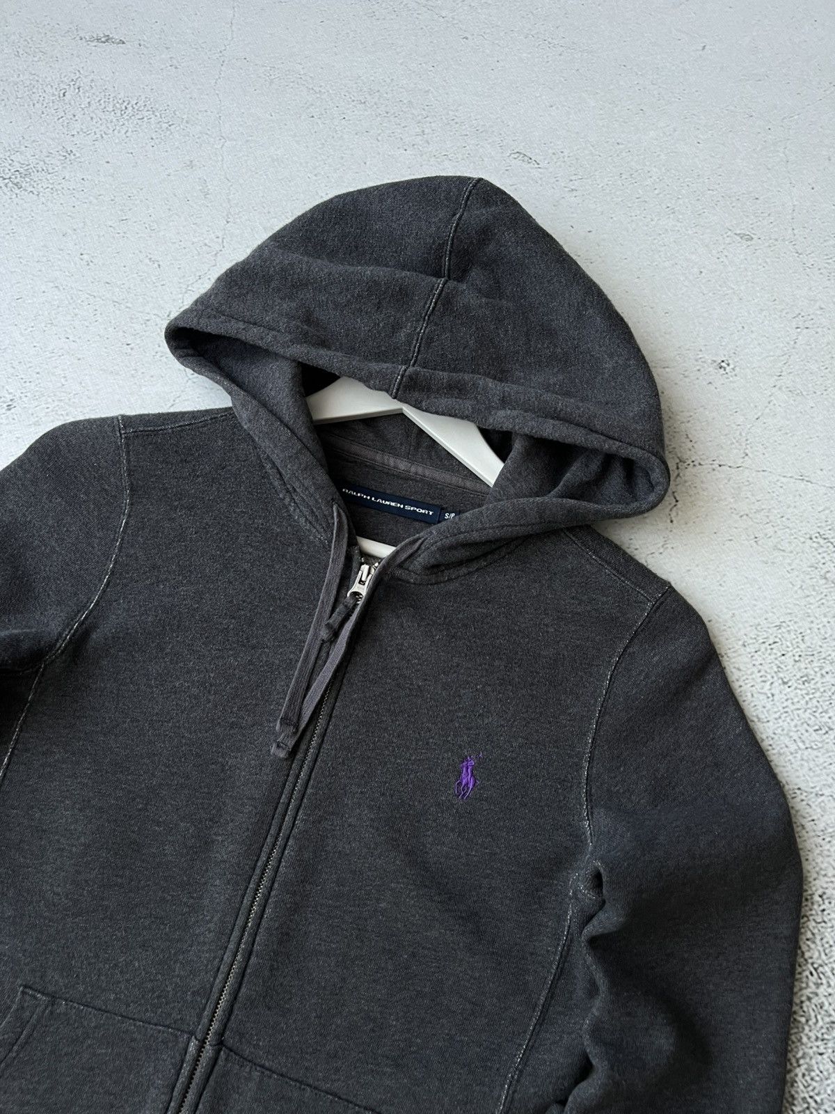 Polo Ralph Lauren 💜 Polo Ralph Lauren Vintage Women’s Zip Hoodie – Size S Size S / US 4 / IT 40 - 3 Thumbnail