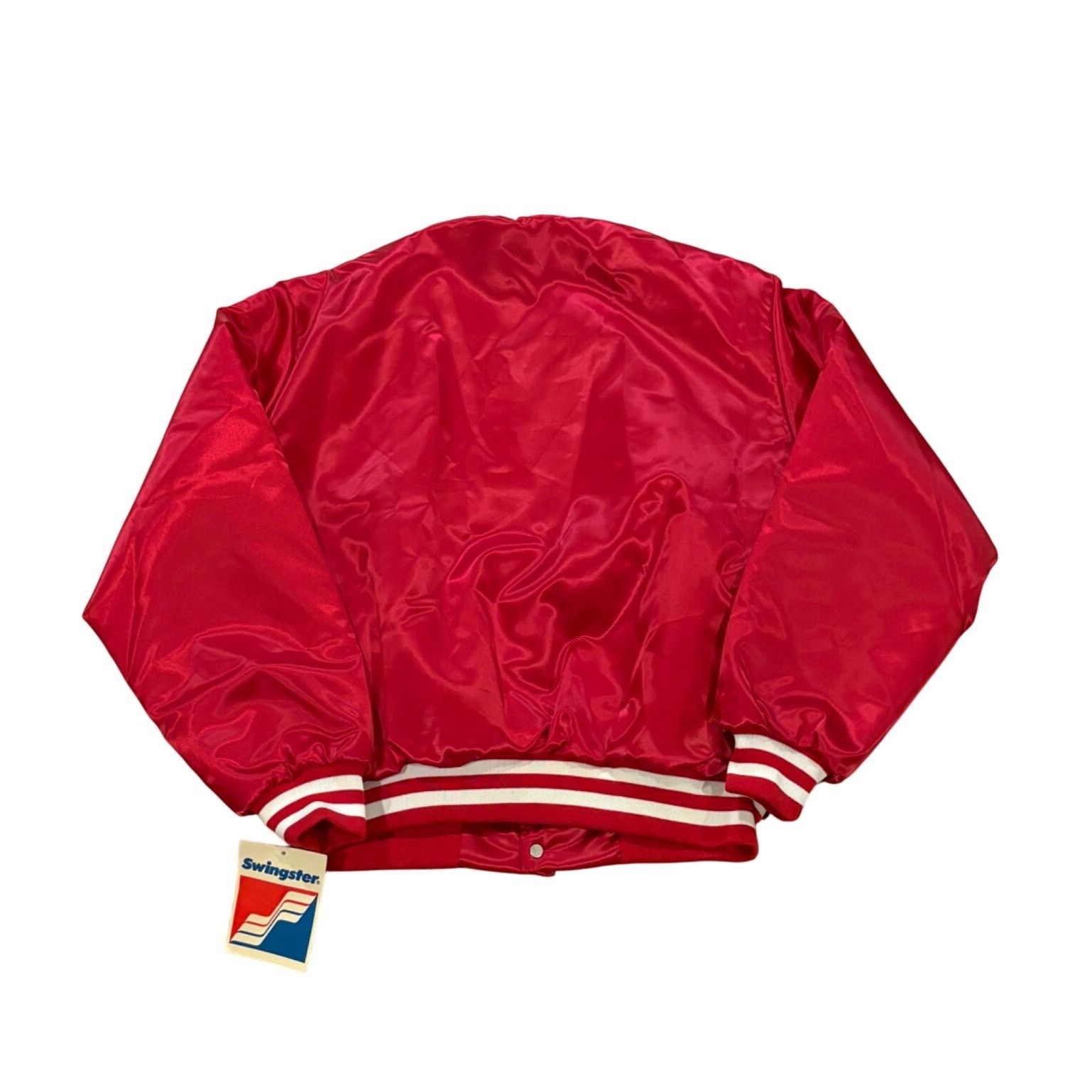 Swingster Deadstock Vintage 1980's Swingster Atlanta Hawks NBA Satin J Size US L / EU 52-54 / 3 - 2 Thumbnail