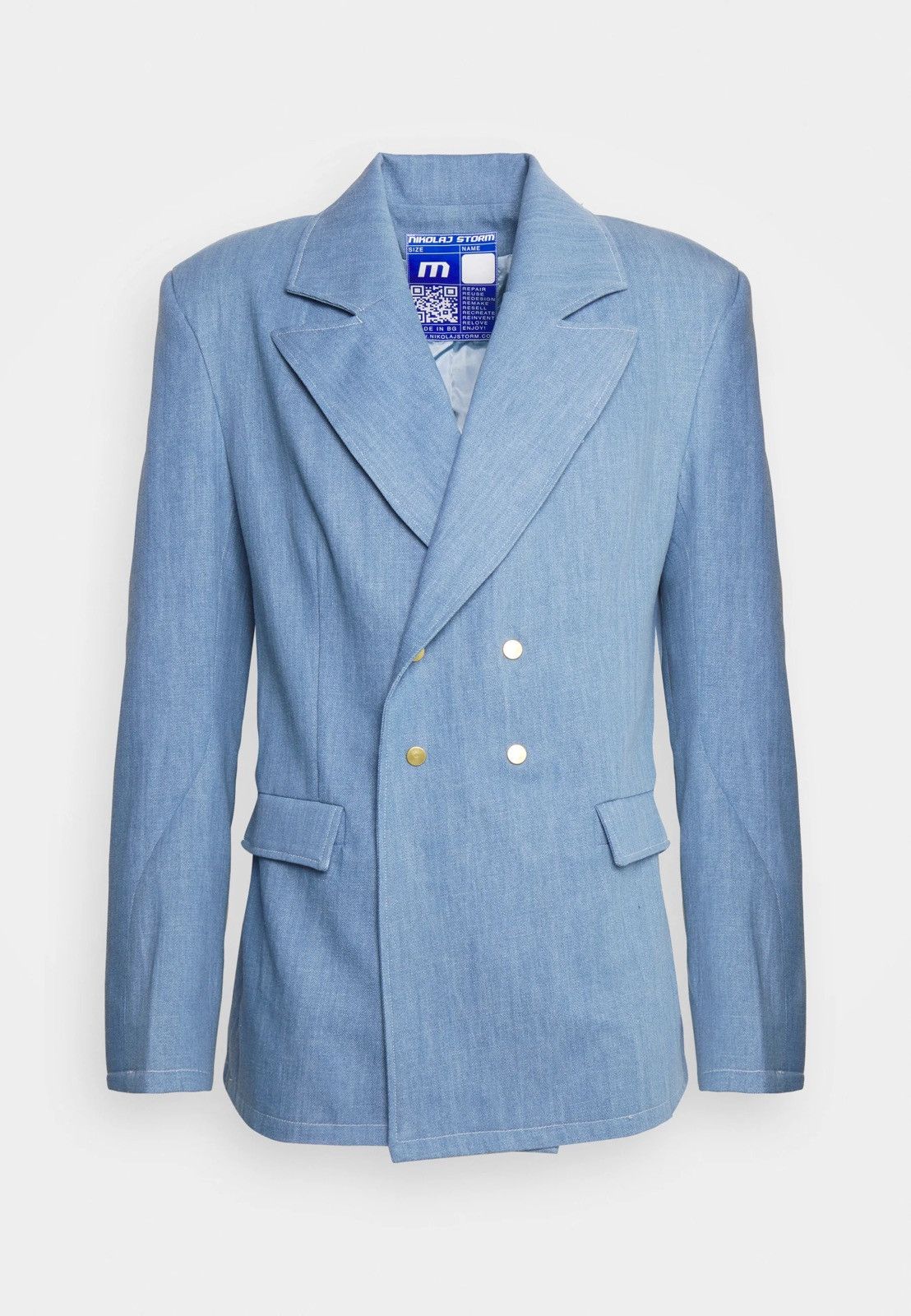 Other !DS! SS23 Nikolaj Storm Hydra Light Denim Bazer Jacket Size 36R - 2 Thumbnail