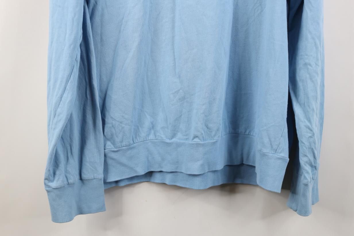 Lacoste Vintage Y2K Lacoste Logo Hoodie T-Shirt Carolina Blue Cotton Size US XL / EU 56 / 4 - 13 Thumbnail