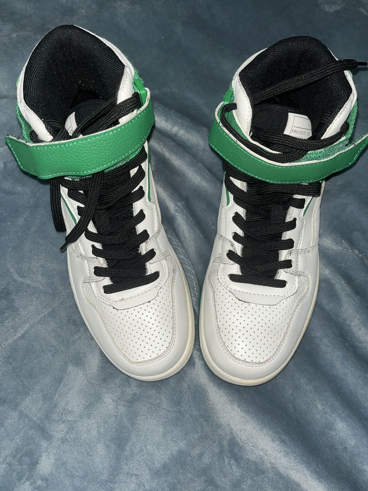 Zara Zara green high-top sneakers Size US 6.5 / IT 36.5 - 1 Thumbnail