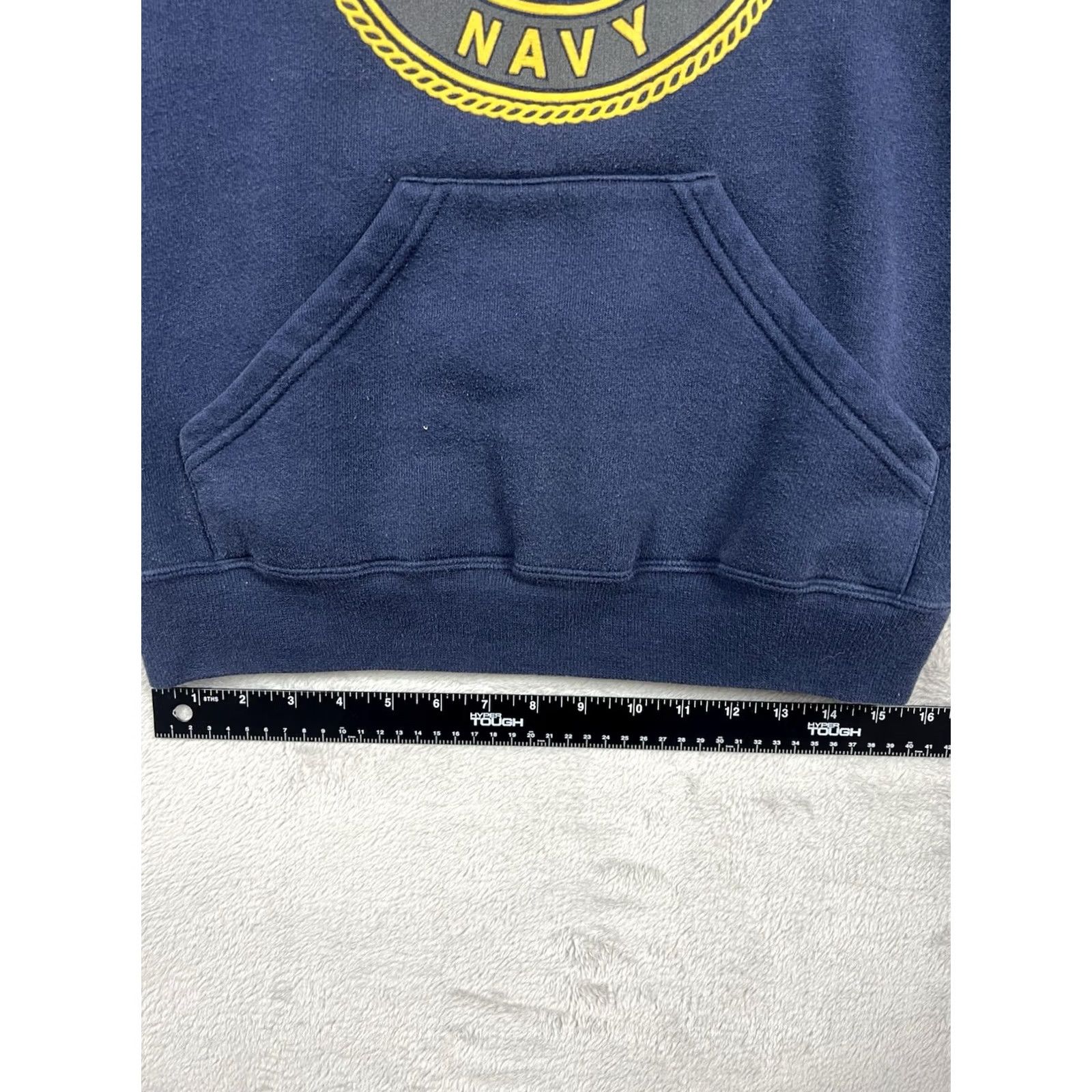 Soffe VINTAGE Soffe Navy Seal Emblem Fleece Pullover Hoodie Men Small Blue Size US S / EU 44-46 / 1 - 5 Thumbnail