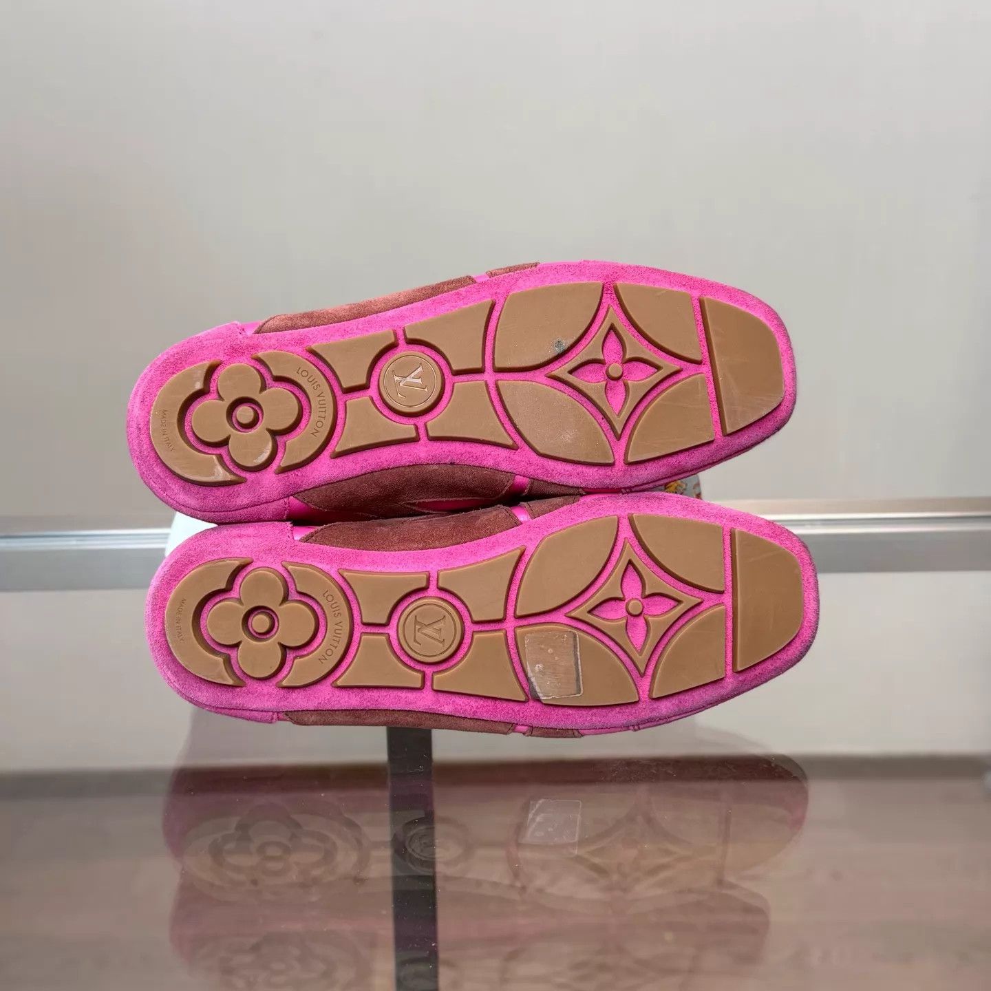 Louis Vuitton LV women's Sneakerina Magenta Ballet Deacon 38.5 Size US 8 / IT 38 - 7 Thumbnail