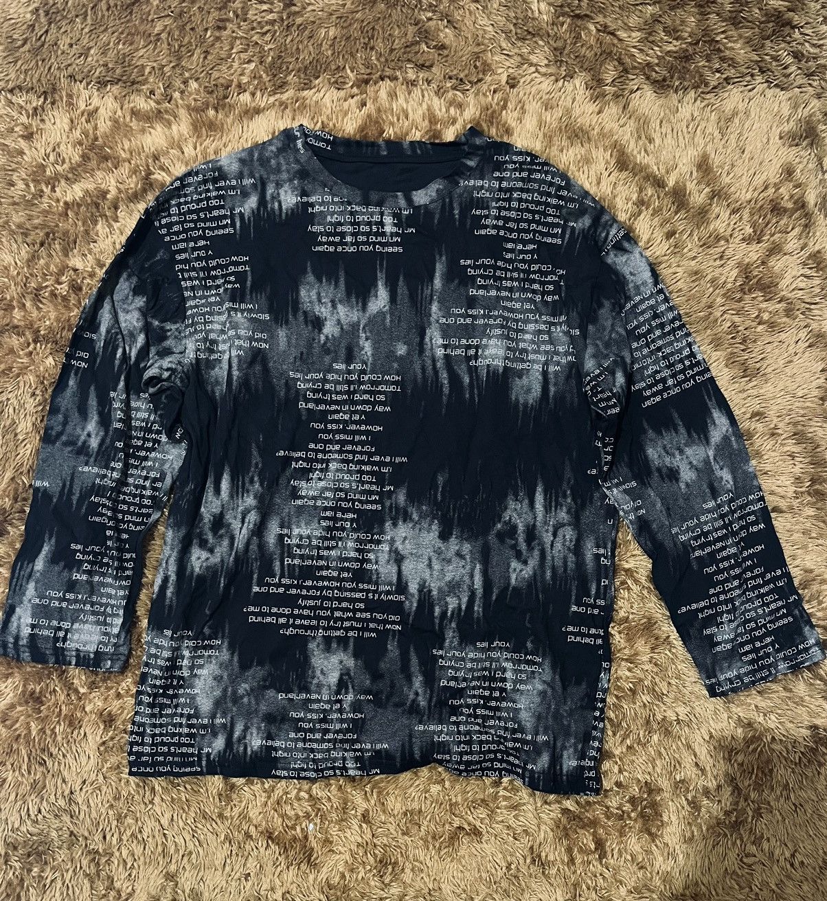 Japanese Brand Japanese Quote Fullprint Poem Long Sleeve Ifsixwasnine Style Size US L / EU 52-54 / 3 - 1 Thumbnail