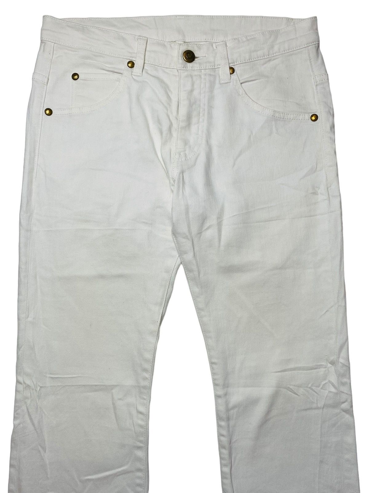 Japanese Brand 2000s 1 Piu 1 Ugale 3 - White Denim Pants Size US 29 - 3 Thumbnail