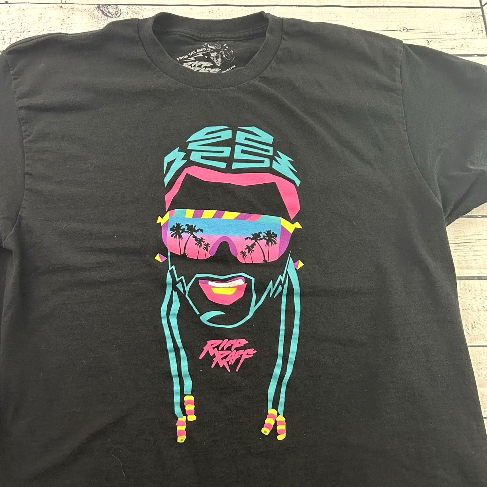 GRAFF Riff Raff Neon Icon Aquaberry Short Sleeve T Shirt Men's XL Black Size US XL / EU 56 / 4 - 2 Thumbnail