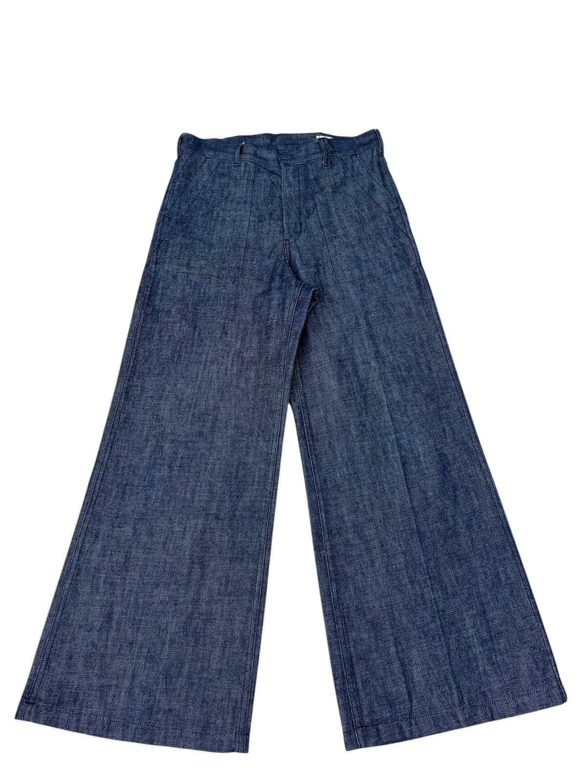 Super Wide Leg Hyke Japan Denim Fatigue Jeans