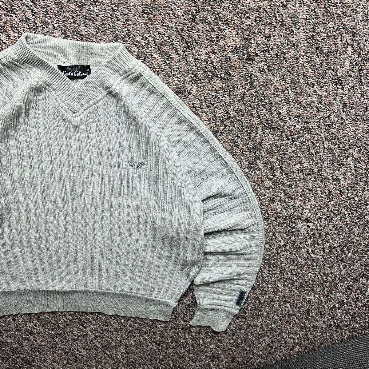 Carlo Colucci × Vintage Vintage Wool Sweater Carlo Colucci Size US XL / EU 56 / 4 - 4 Thumbnail