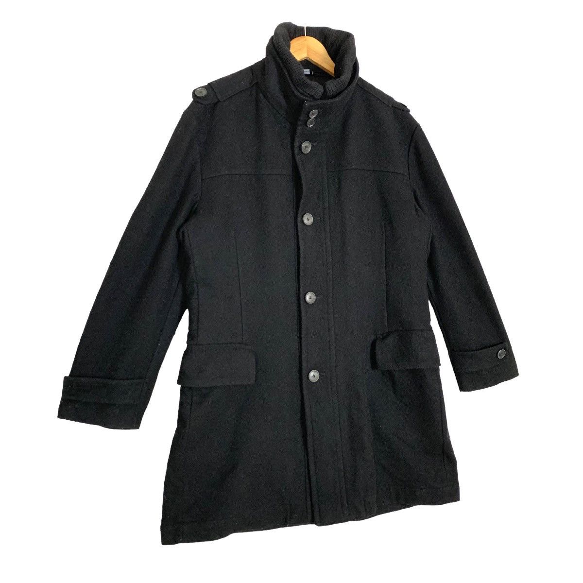 Hugo Boss Vintage Designer Hugo Boss Wool Trench Coat Size M Size US M / EU 48-50 / 2 - 2 Thumbnail
