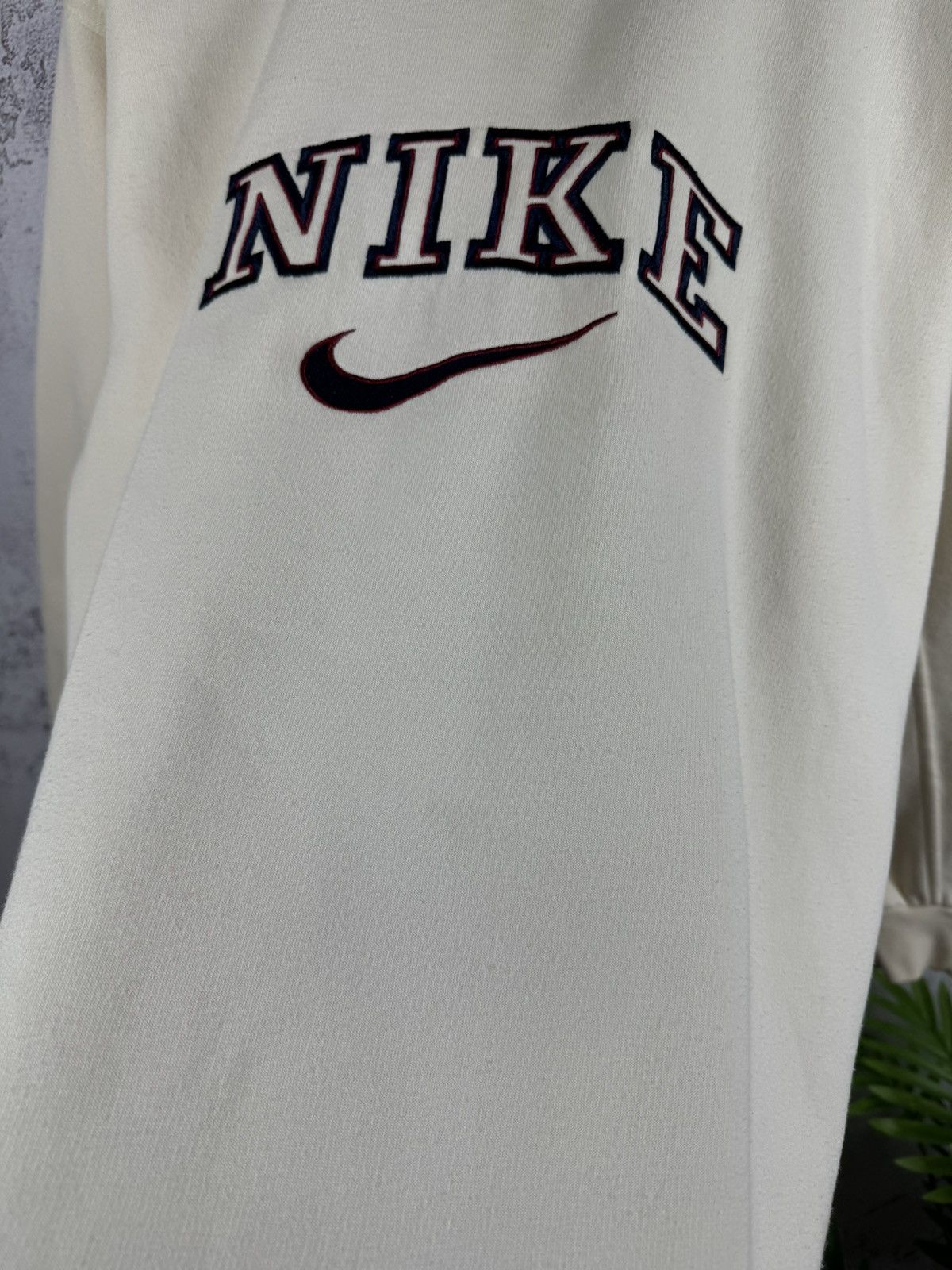 Designer × Vintage Nike vintage spellout sweatshirt Y2K Drill Style size L Size US L / EU 52-54 / 3 - 8 Thumbnail
