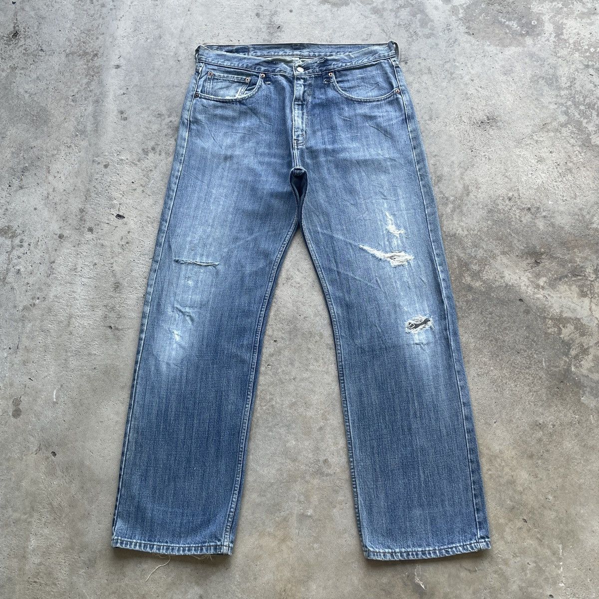 Levi's Vintage Levi’s 534 Distressed Faded Relaxed Jeans Pants W36 Size US 36 / EU 52 - 1 Thumbnail