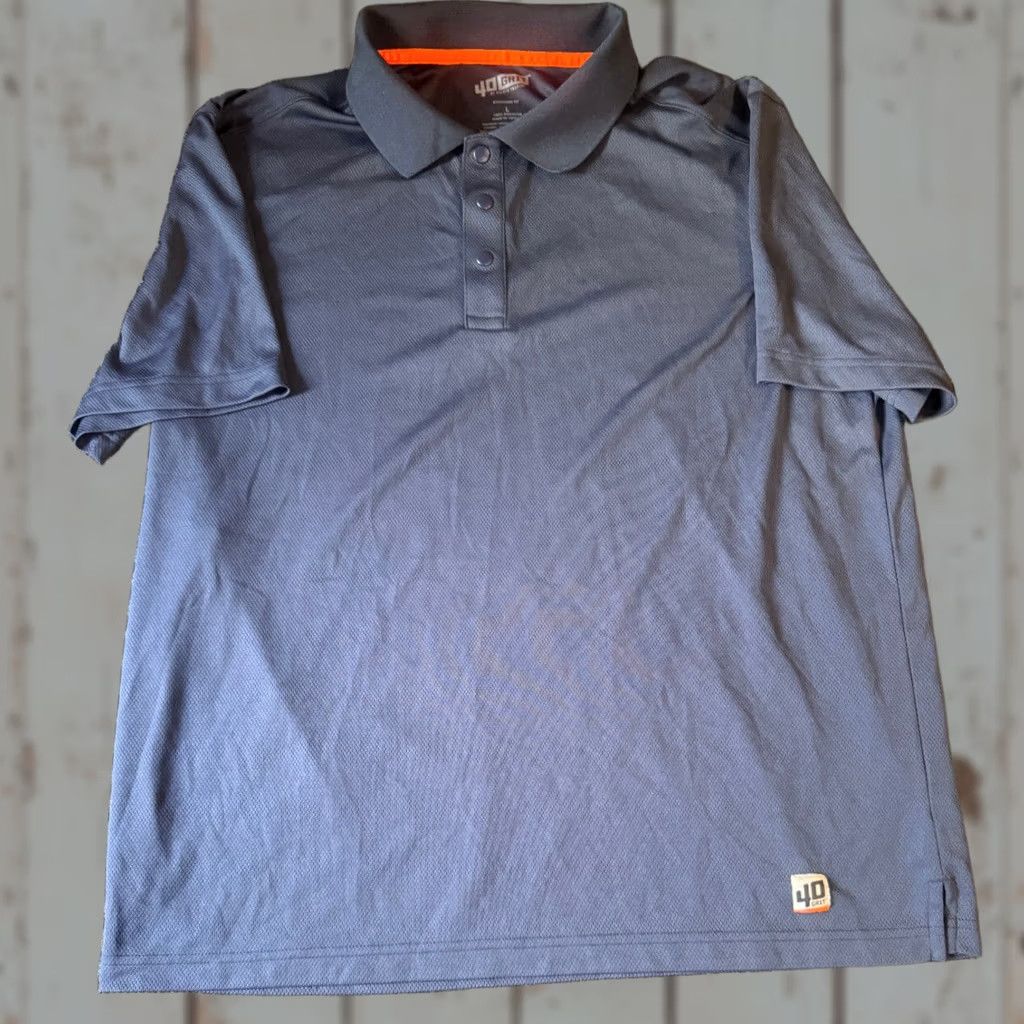 Vintage Duluth 40 Grit Polo Shirt Men Large Navy Lightweight Blue Short Sleeve Pullover 40 Grit Size US L / EU 52-54 / 3 - 1 Thumbnail
