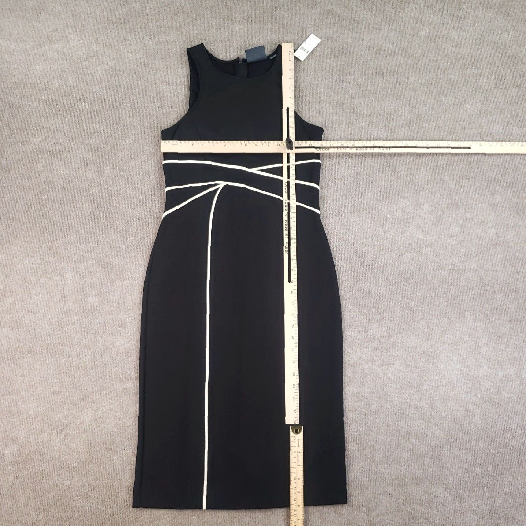 Diane von Furstenberg Diane von Furstenberg Sheath Dress Womens Size 4 Black Sleeveless Stretch Midi Size S / US 4 / IT 40 - 2 Thumbnail