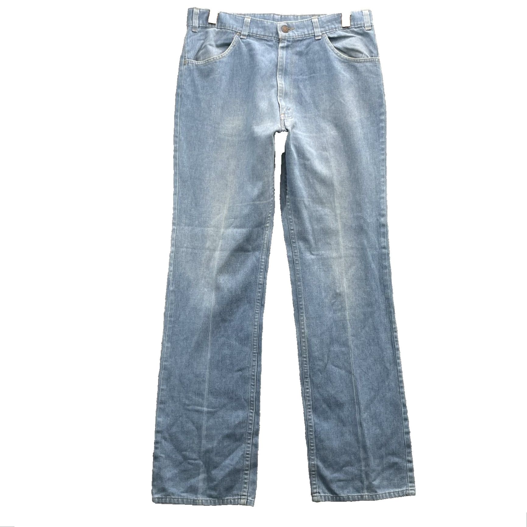 Levi's VTG Levi's Jeans 33x33 Orange Tab 70's Western USA Levi's With a Skosh More Room 90s Cowboy Vintage Jeans Mens Regular Blue 33" Size US 33 - 2 Thumbnail