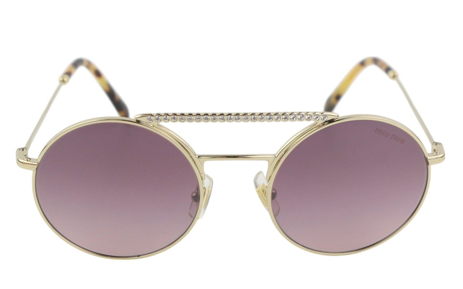 Miu Miu 52V OS Oval Animal Print Frame 84805 Size ONE SIZE - 3 Thumbnail