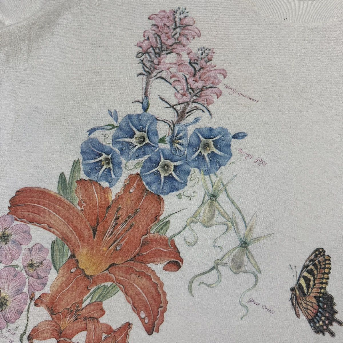 Vintage Vintage 90’s Floral and Butterfly Victoria Canada T-shirt Size US S / EU 44-46 / 1 - 6 Thumbnail