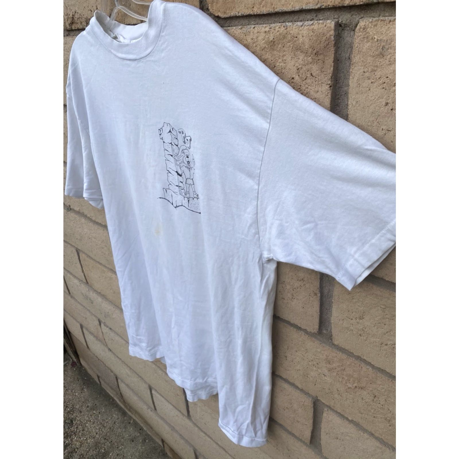 Hanes Vintage Hanes Beefy-T T-Shirt Escuela Preparatoria de Jalisco Grupo B 91-94 XL White 90s School Mens Size US XL / EU 56 / 4 - 7 Thumbnail