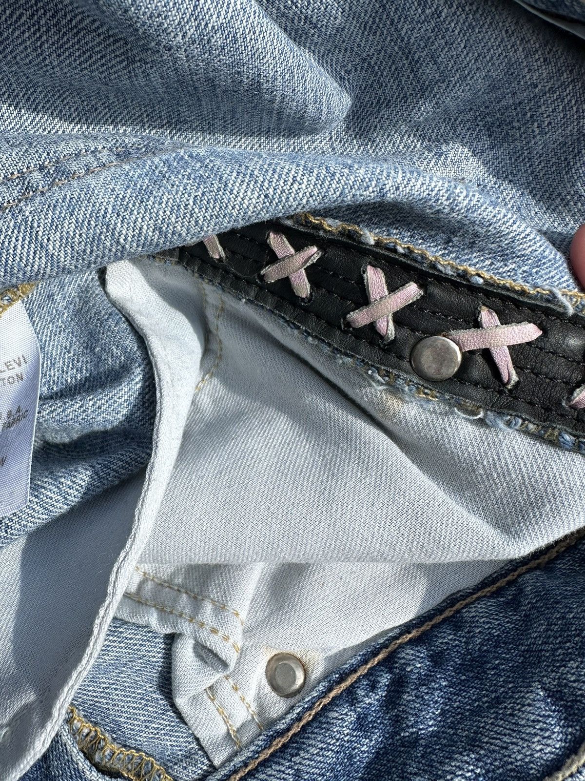 Chrome Hearts Chrome Hearts Vintage Cross Patch Levi Denim Size US 31 - 7 Thumbnail