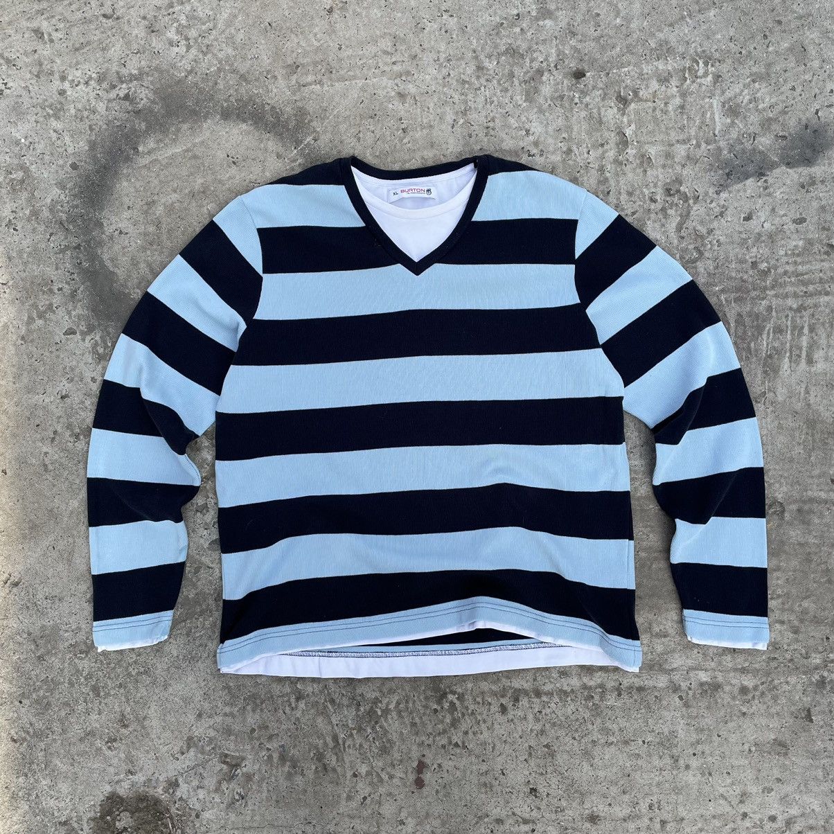 Japanese Brand × Vintage Vintage Japanese Style Knit Sweater V Neck Y2K 00s Size US XL / EU 56 / 4 - 1 Thumbnail