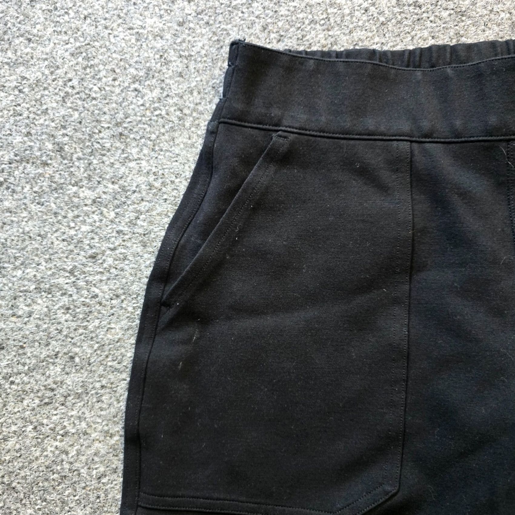 Spanx Spanx Pants Womens Size Small Black Joggers Pockets Pull On Casual Pant Tapered Inseam 28 in Stretch Regular Size 28" / US 6 / IT 42 - 3 Thumbnail
