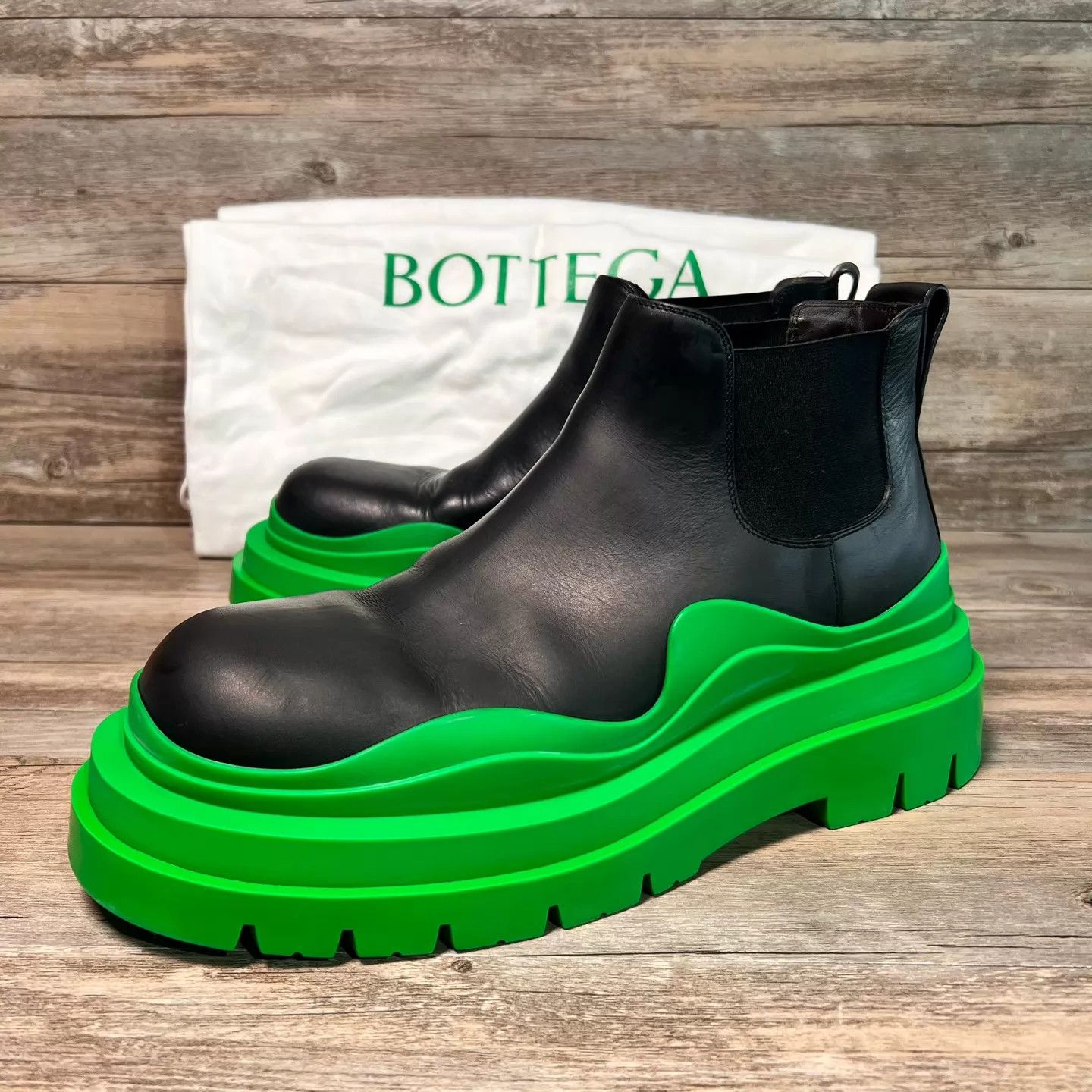 Bottega Veneta Bottega Veneta Rail Green Sole Chelsea Boots 42 97 New Size US 9 / EU 42 - 1 Thumbnail