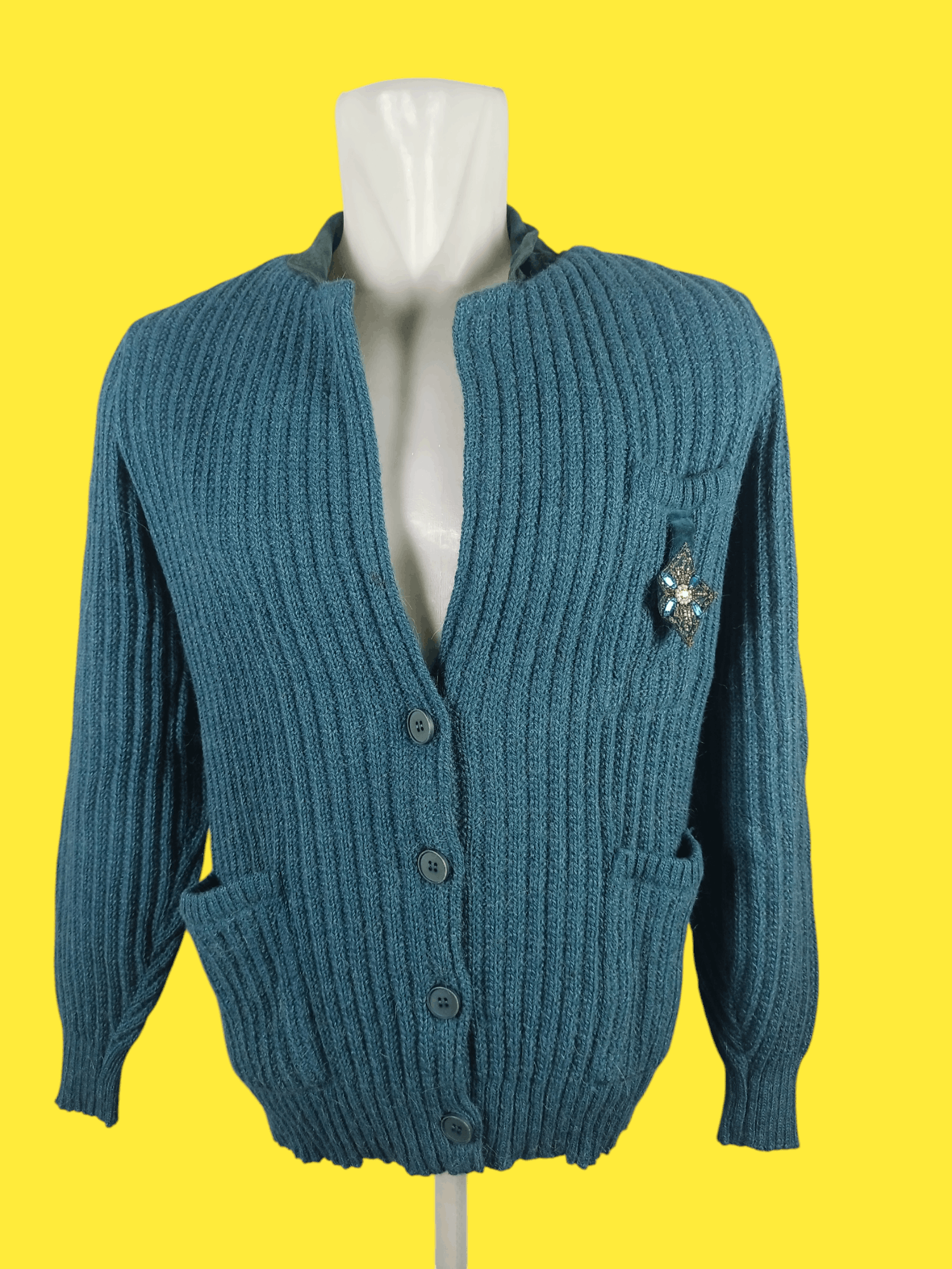 Les Copains Les Copains Alpaca-wool Blend V-neck Cardigan Size US M / EU 48-50 / 2 - 3 Thumbnail