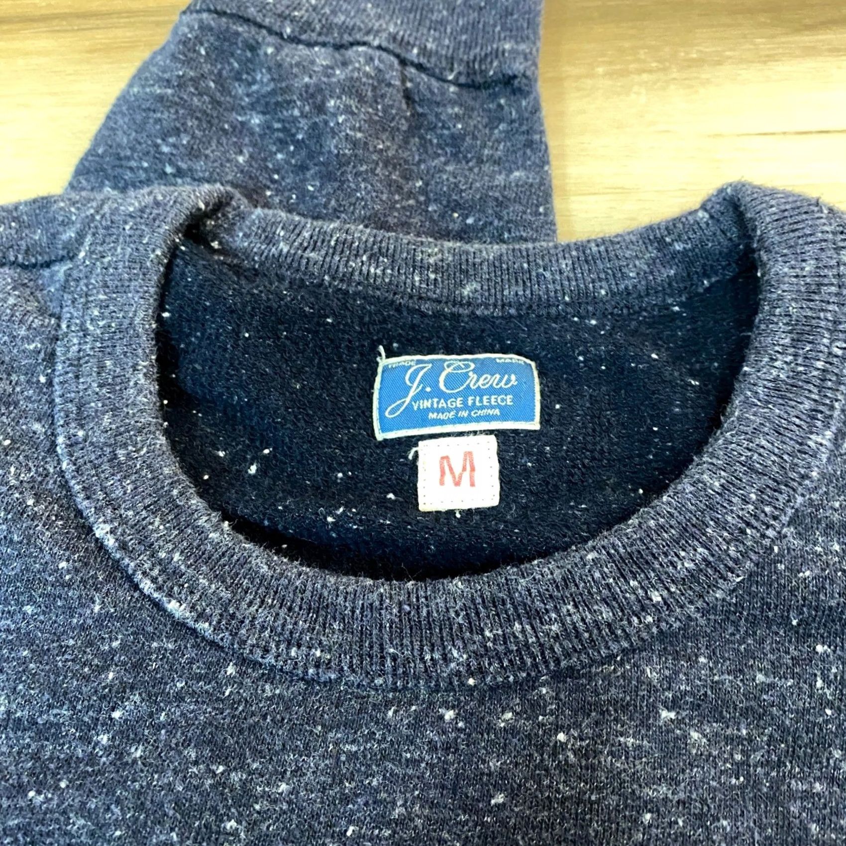 J.Crew J.Crew Sweatshirt Fleece Navy Blue Crewneck Men M Elbow Pad Vintage? No Size US M / EU 48-50 / 2 - 6 Thumbnail