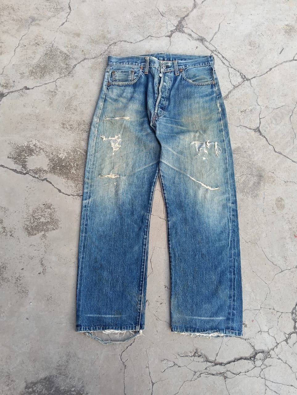 Levi's Levi’s 501XX Big E Redline Selvedge Denim Jeans Made in USA Size US 32 / EU 48 - 1 Thumbnail