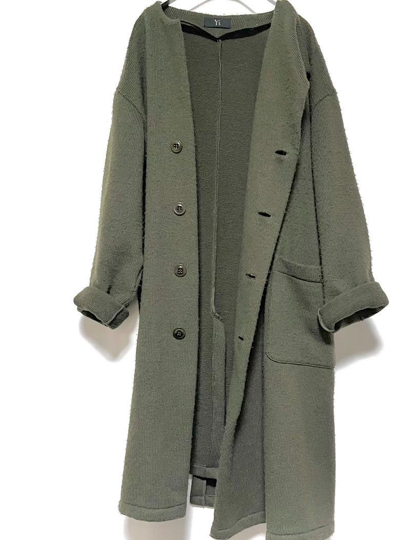 Yohji Yamamoto Yohji Yamamoto Yohji Yamamoto Y's wool coat army green Size US L / EU 52-54 / 3 - 2 Thumbnail