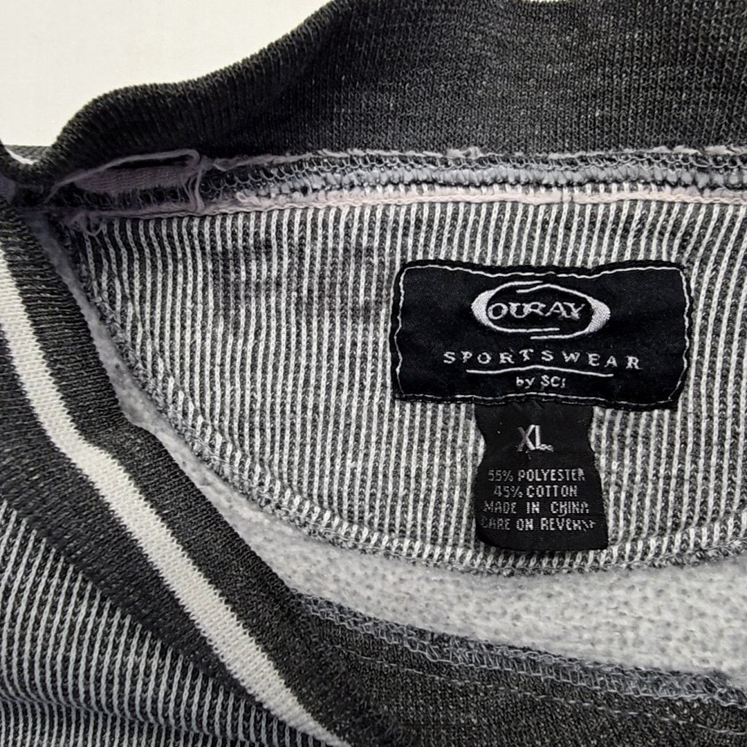 Vintage Vintage Kahneeta Sweatshirt Striped Gray Embroidered XL Size US XL / EU 56 / 4 - 8 Thumbnail