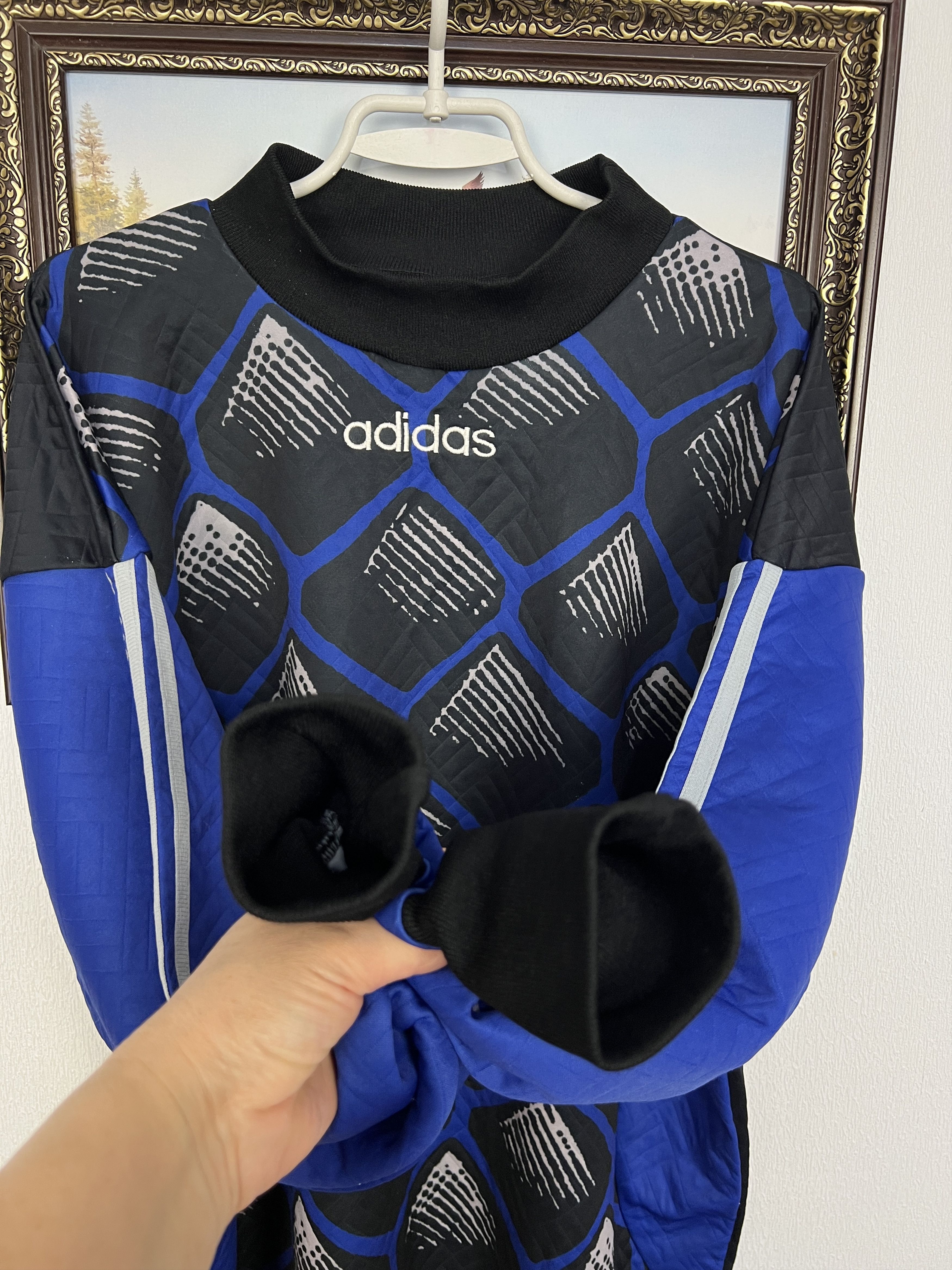 Adidas Vintage Football Goalkeeper Template Shirt Jersey Trikot Size US XXL / EU 58 / 5 - 4 Thumbnail