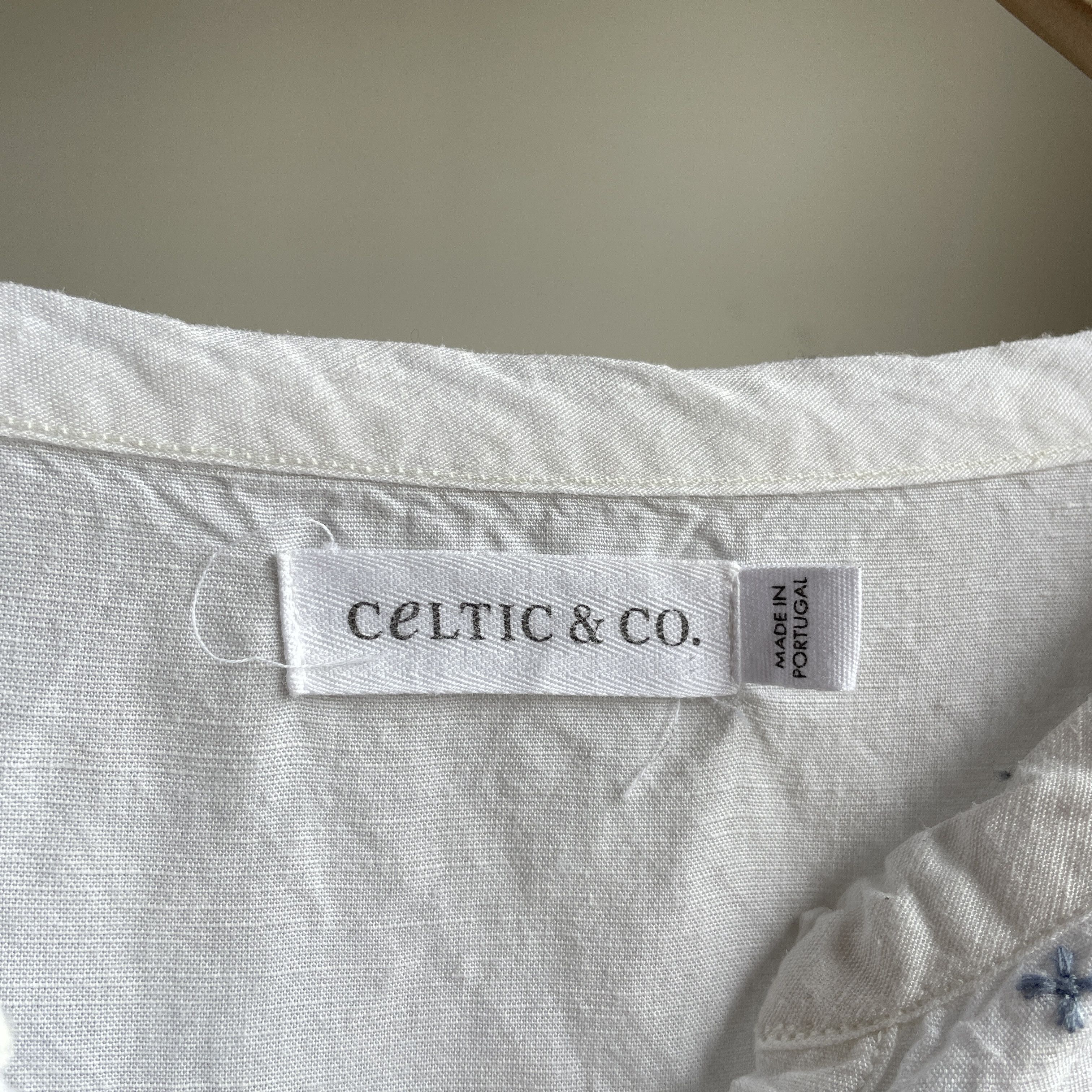 Other Celtic & Co Ornamental Lyocell Linen Sleeveless Blouse Size XL / US 12-14 / IT 48-50 - 6 Thumbnail