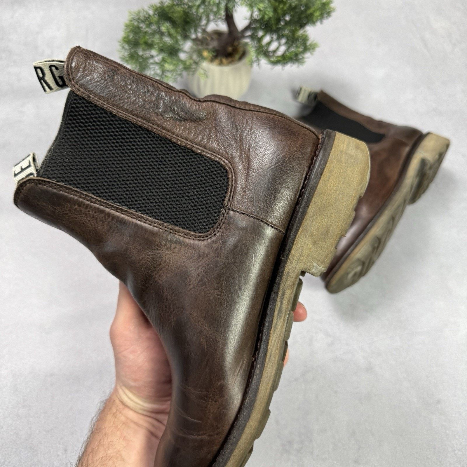 Dirk Bikkembergs Vintage Dirk Bikkembergs Brown Leather Chelsea Boots Size US 8 / IT 38 - 7 Thumbnail