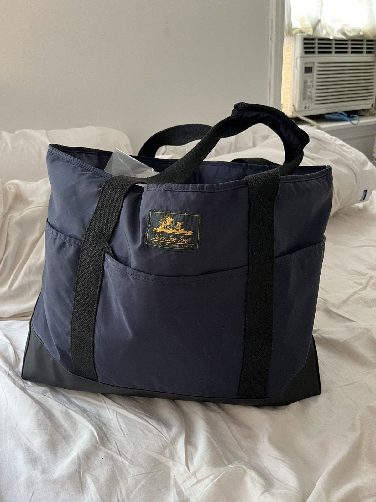 Aime Leon Dore ALD nylon unisphere tote bag in navy | Grailed