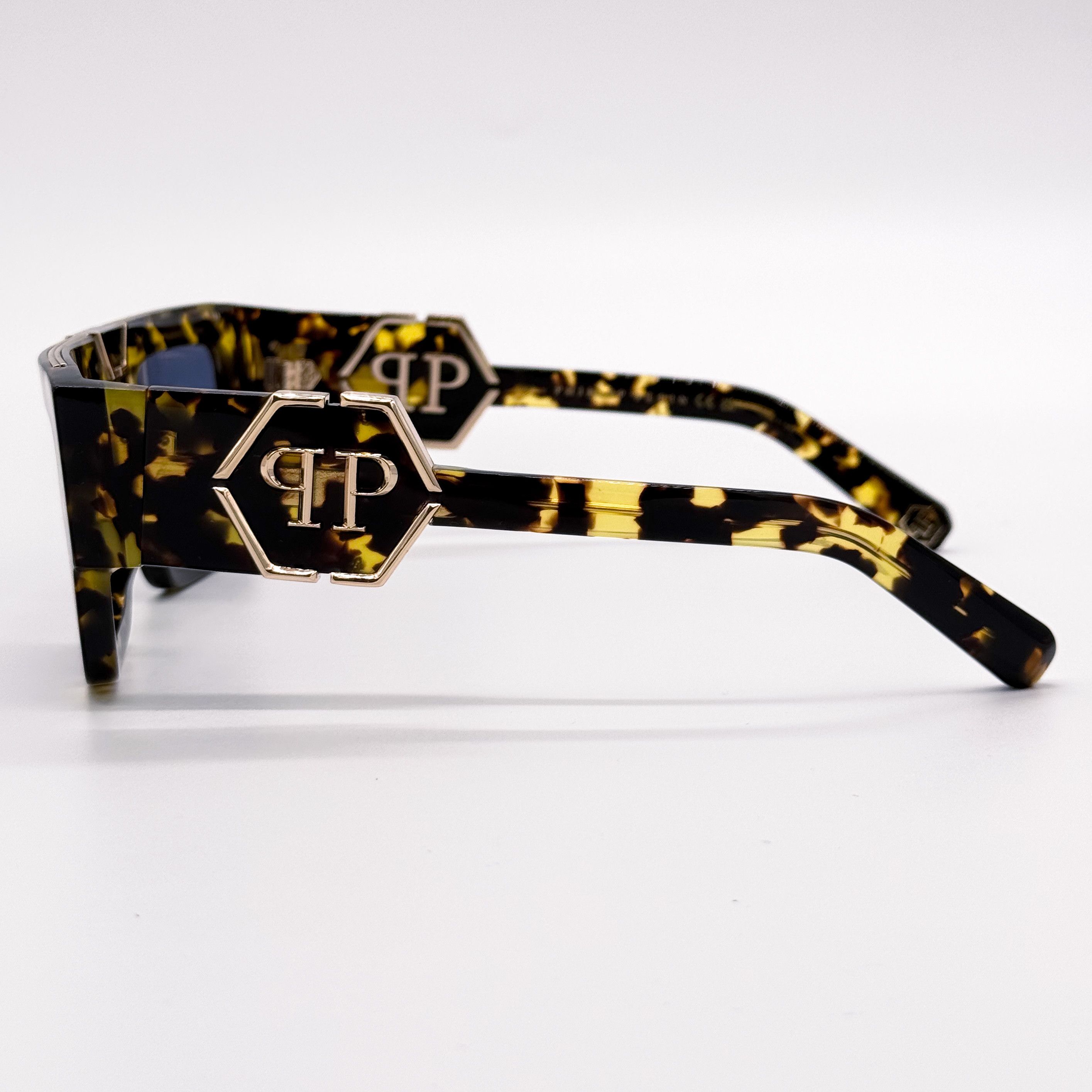 Philipp Plein NEW PHILIPP PLEIN GLOOM SPP092M 0781 HAVANA MEN SUNGLASSES Size ONE SIZE - 5 Thumbnail