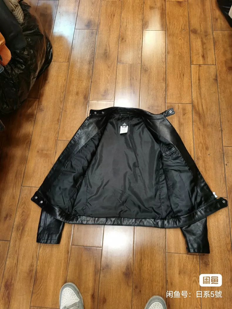 Versace Versace Calfskin stand-up collar double zip jacket Size US M / EU 48-50 / 2 - 3 Thumbnail