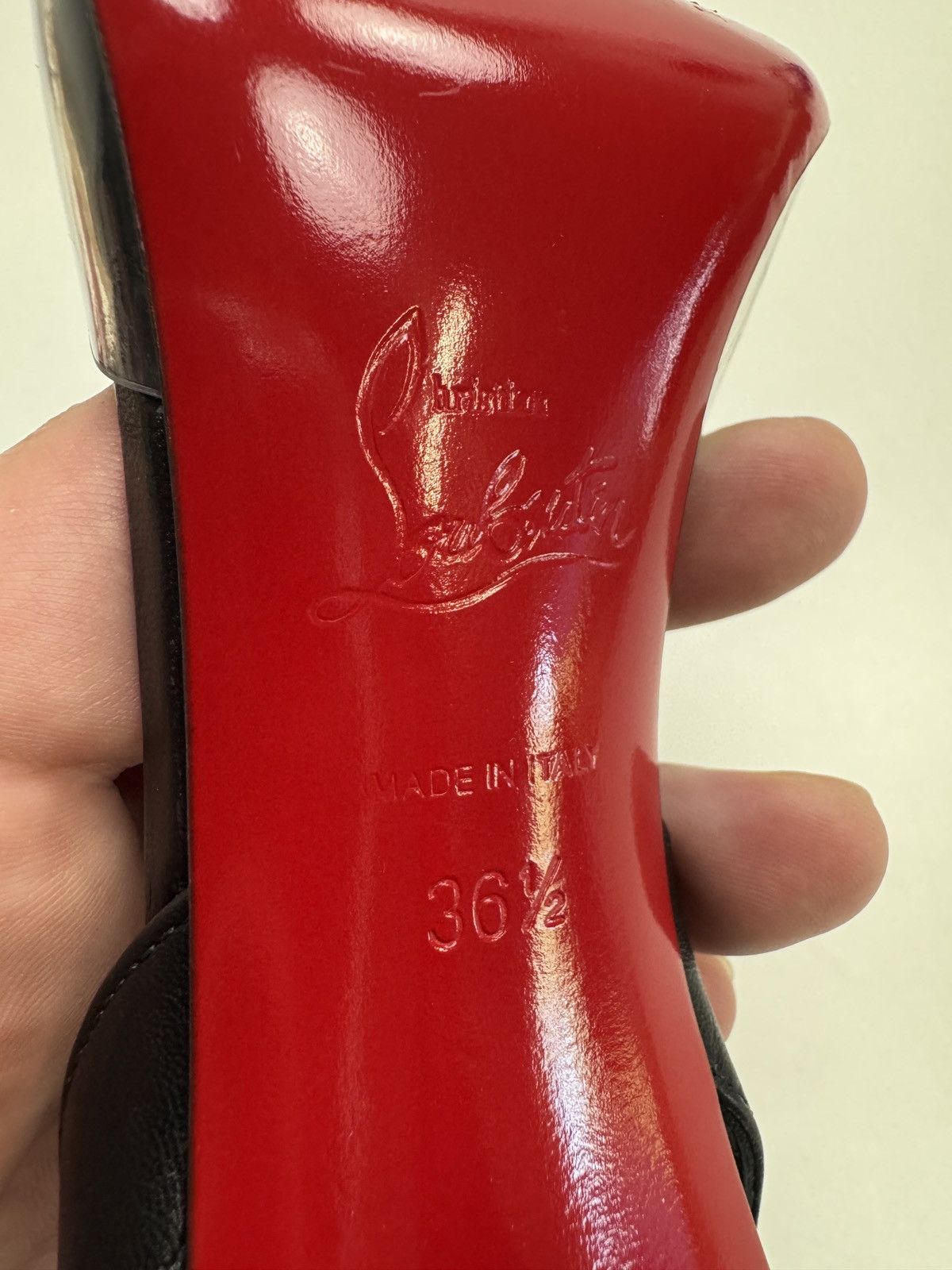 Christian Louboutin Christian Louboutin Astrinodo Sling PVC 100 Heels Size US 5.5 / IT 35.5 - 9 Thumbnail
