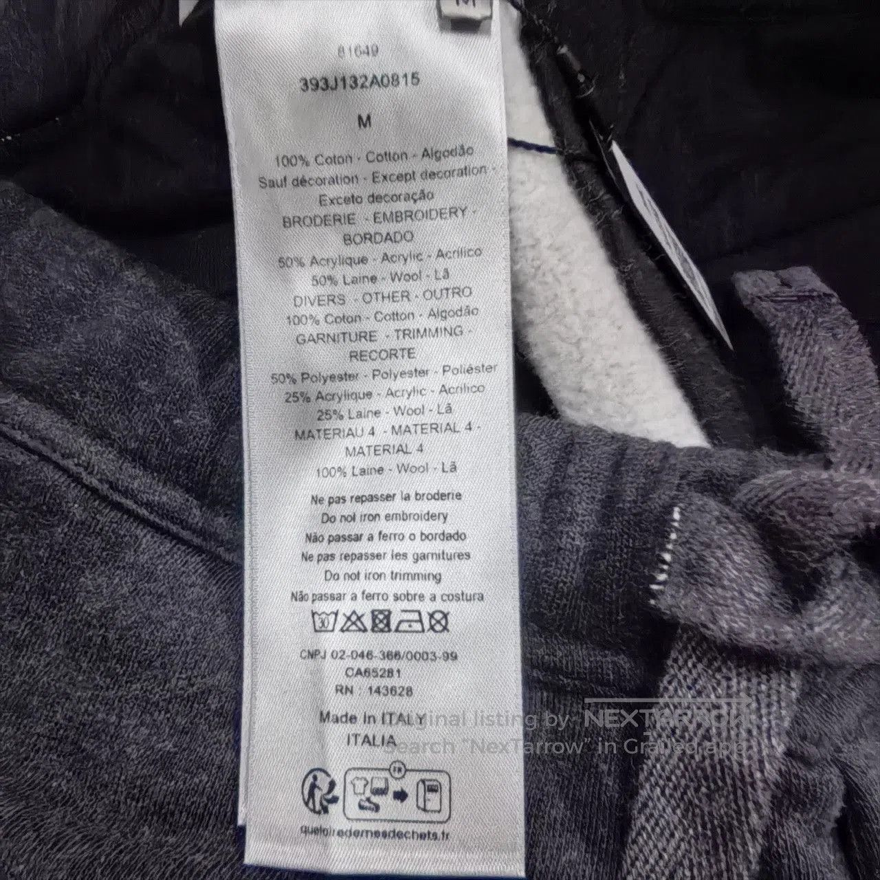 Celine Dior Kids Black Logo Side Sweatpants. Size US 30 / EU 46 - 4 Thumbnail