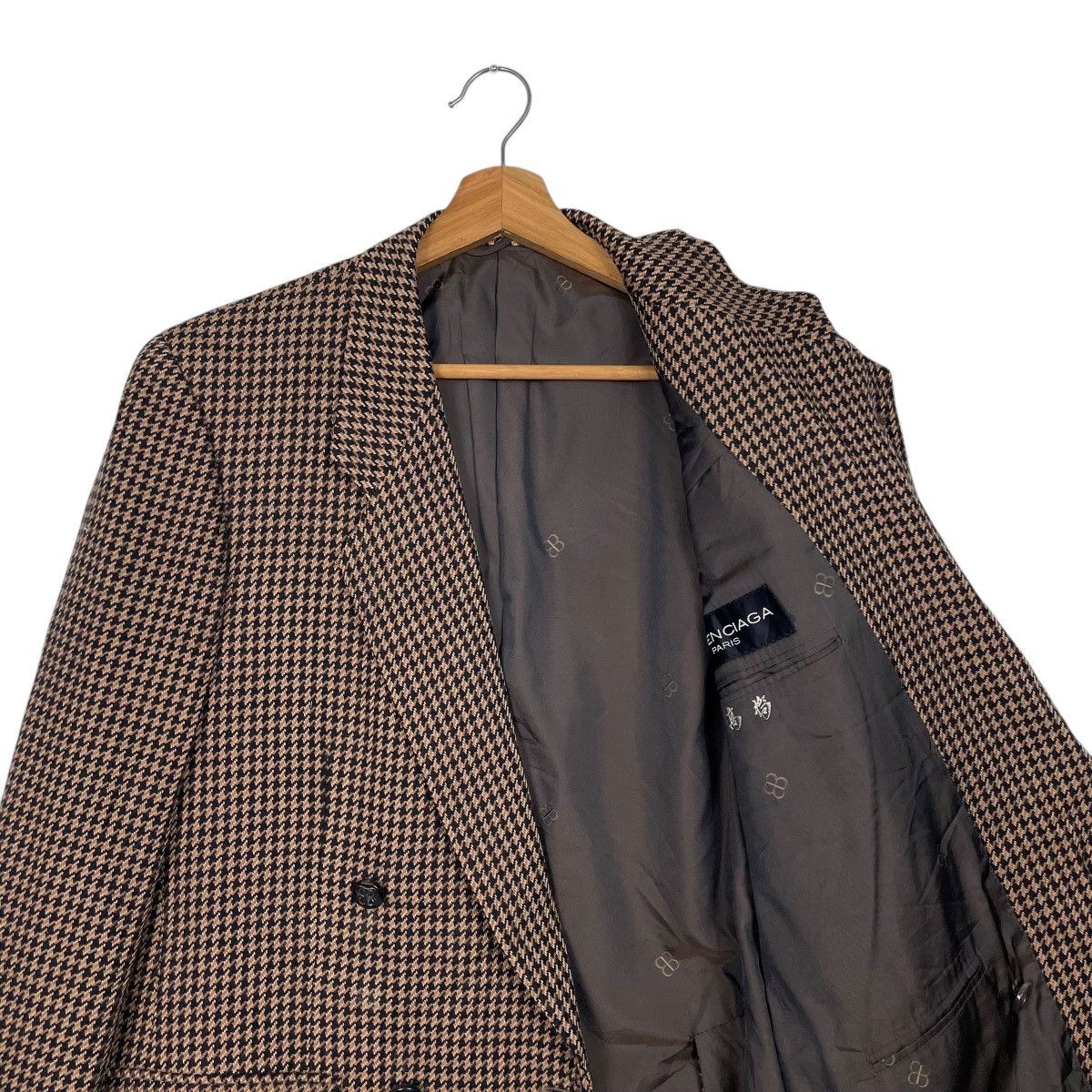 Balenciaga Balenciaga Paris Herringbone Wool Double Breasted Jacket Size US M / EU 48-50 / 2 - 10 Thumbnail