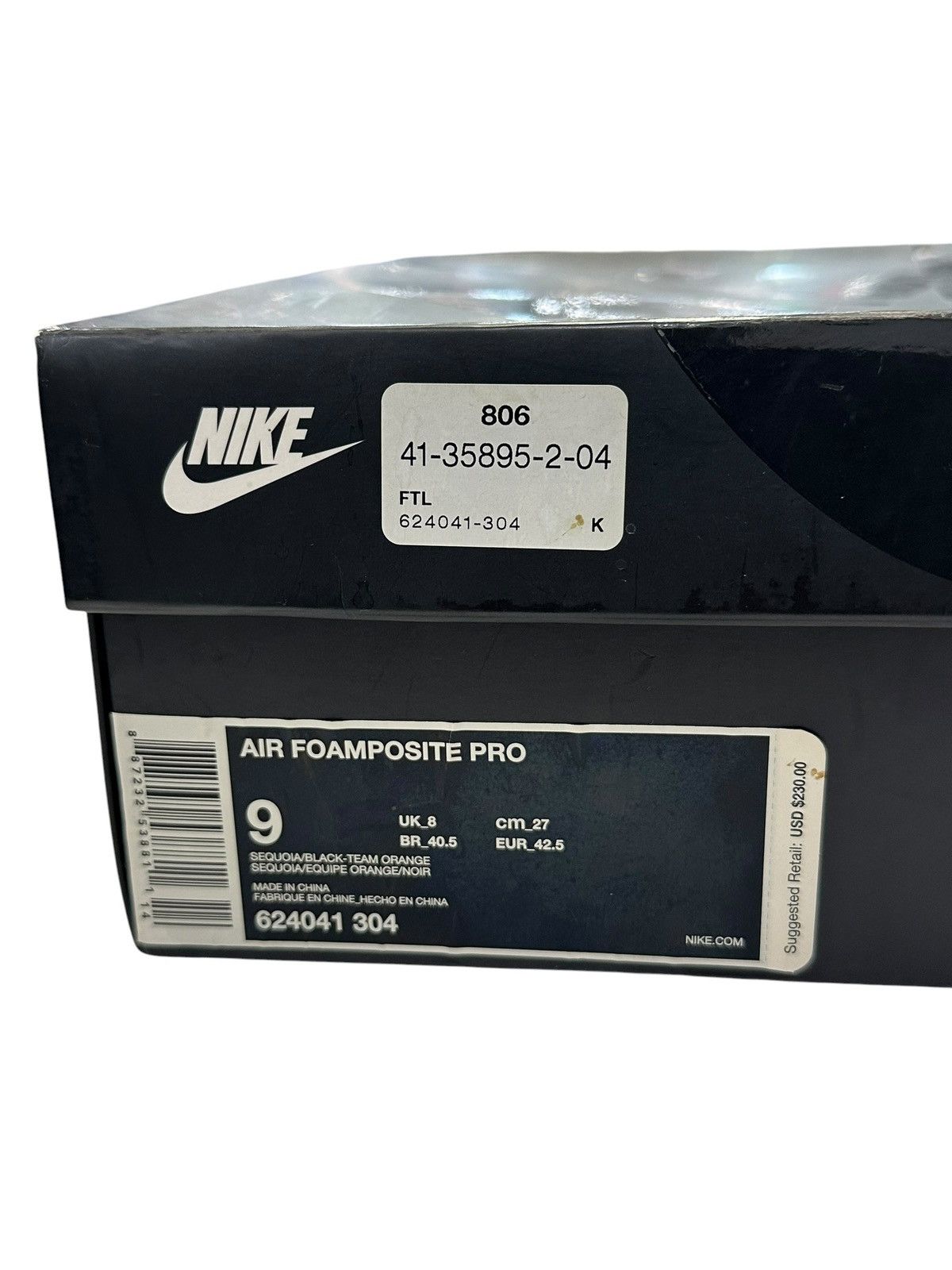 Nike Nike Air Foamposite Pro Sequoia Size 9 Preowned Size US 9 / EU 42 - 9 Thumbnail