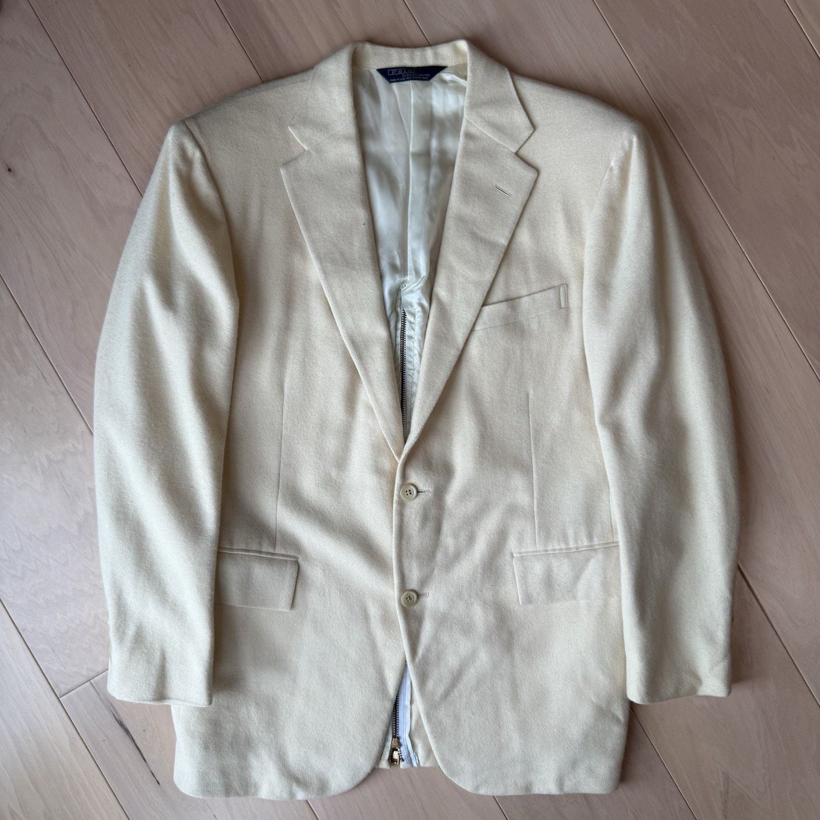Polo Ralph Lauren × Vintage Vintage Polo Ralph Lauren Cashmere Blazer 40R Minimalist Size 40R - 2 Thumbnail