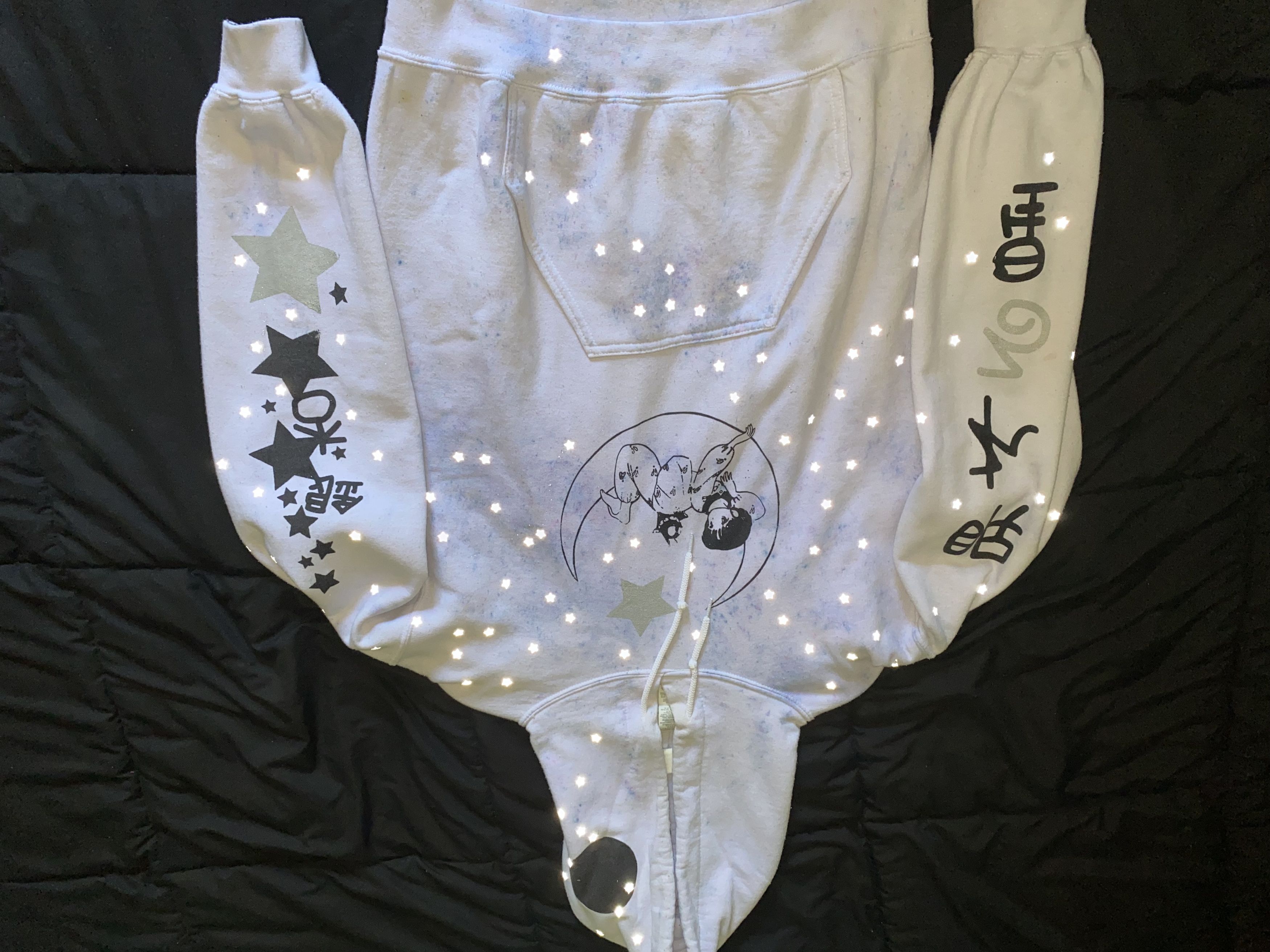 image of Archival Clothing 1/1 Japanese Anime Hoodie By Ginko in Sky Blue, Men's (Size Small)