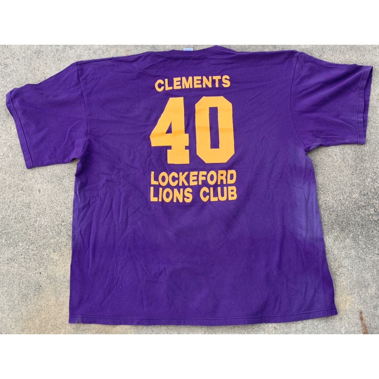 Vintage VINTAGE Soffe Shirts T-Shirt XXL Unisex Purple LODI BABE RUTH BACK CLEMENTS 40 LOCKEFORD LIONS CLUB Size US XXL / EU 58 / 5 - 6 Thumbnail